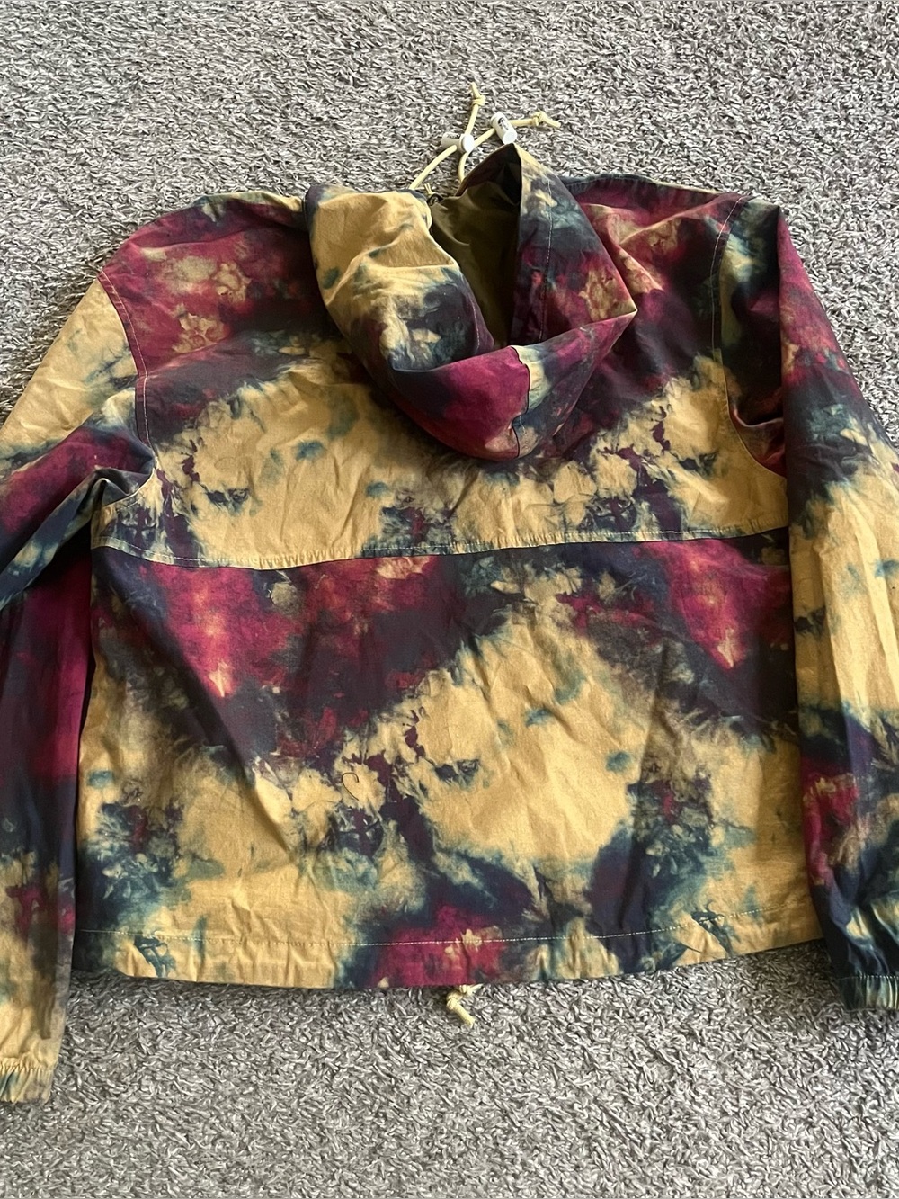 Women's The North Face Ripstop Wind Hoodie Full Zip Tie Dye Antelope Jacket - Picture 9 of 10